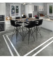 Knsz masa sandalye takımı hem105zengin crdsyh 130*090 6 sandalye syhsyh kolçaklı sırt minderli