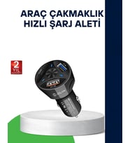 55W Hızlı Araç Şarj Cihazı Quick Charge 3.0 ve PD Destekli