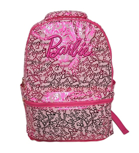 Barbie Okul Çantası Pembe Üç Bölmeli