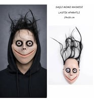 Saçlı Momo Korku Maskesi 24x16 Cm