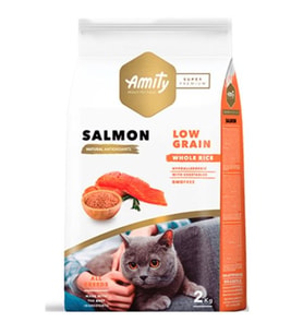 Amity Super Premium Somonlu Düşük Tahıllı Yetişkin Kedi Maması 7 Kg (Beyaz)