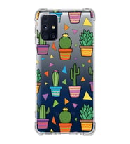 PrintiFy Samsung Galaxy M31s Uyumlu Water Color 4 Baskılı Şeffaf Köşe Korumalı Antişok Kılıf
