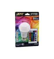 ATC-RGB-9W  KUMANDALI   9W=60W  RGB=16-RENKLİ LED AMPUL E27 800 LÜMEN 6500K 25.000 SAAT ÖMÜR (5343)