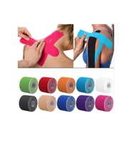 IRON Kınesıo Tape Ağrı Bandı 5cm X 5 Mtr - Ten-sarı-kırmızı Renk