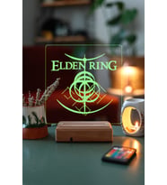 Elden Ring 16 Renk Kumandalı 3D Gece Lambası