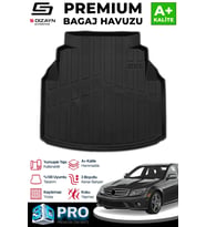 Mercedes C180 W204 3D Pro Plastik Setli Bagaj Havuzu 2007-2014 A+ Kalite