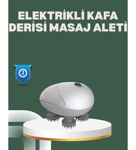 Derin Masaj Sağlayan Elektrikli Kafa Masaj Aleti