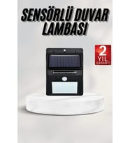 Mey İthalat® Bahçe Aydınlatması Güneş Enerjili Led Işık Lamba Sensörlü Dekoratif