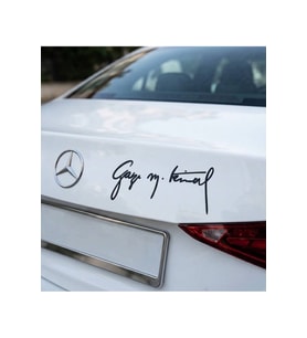 Gazi Mustafa Kemal ATATÜRK imzası Oto Sticker laptop Sticker Motor Sticker 15x5 cm
