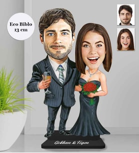 Kişiye Özel Sevgili Ahşap Eco Biblo -41