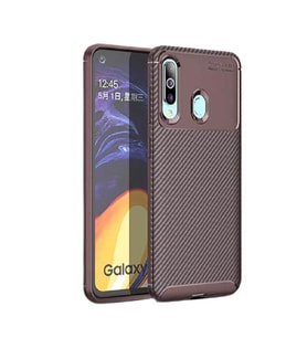 Galaxy A02S Kılıf Elde Kaymayan Kamera Korumalı Kılıf (Kahverengi)