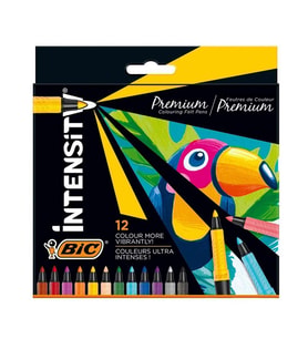Bic İntensity Premium 12 Renk Keçeli Boya Kalemi 977891
