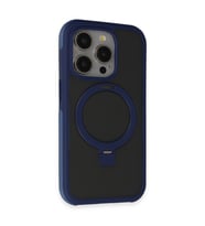 Joko Apple İphone 15 Pro Max Zorda Airbag Magsafe Standlı Kapak - Lacivert