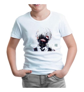 Tokyo Ghoul 2 Beyaz Çocuk Tshirt