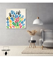 Kare Kanvas Tablo Ünlü Eserler Henri Matisse-La Gerbe