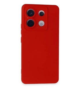 Newface Xiaomi Redmi Note 13 Pro 5G Kılıf Nano içi Kadife Silikon - Kırmızı