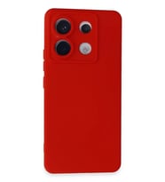 Newface Xiaomi Redmi Note 13 Pro 5G Kılıf Nano içi Kadife Silikon - Kırmızı