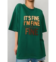 Unisex Fine Baskılı T-shirt (Yeşil)