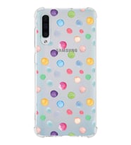 PrintiFy Samsung Galaxy A50s Uyumlu Water Color 6 Baskılı Şeffaf Köşe Korumalı Antişok Kılıf