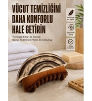 Yumuşak Kıllı Masaj Fırçası Vücut Temizleme Banyo Fırçası Ergonomik Tasarım