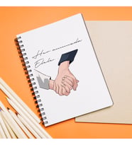 El Ele Sevgili ( Her Anımızda El Ele ) Tasarımlı Defter
