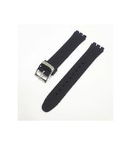 17mm Swatch Uyumlu Siyah Slikon Saat Kordonu