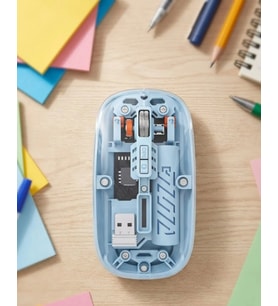 Ofis ve Günlük Kullanım İçin Mavi Bluetooth Kablosuz Mouse