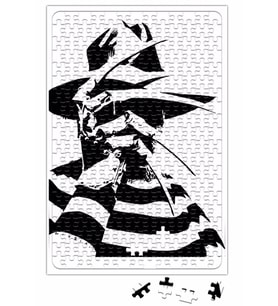 Estampa Freddy Krueger Feminina Puzzle 240 Parça Yapboz