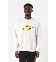 Dark No Future Beyaz Erkek 2ip Sweatshirt