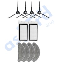 Roidmi Eve - Eve Plus Uyumlu 4 Yan Fırça 2 Filtre 4 Mop PKT-iasgf0000661