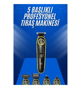 Mey İthalat® Tıraş Makinesi Şarjlı 5 Başlıklı Burun ve Kulak Temizleme