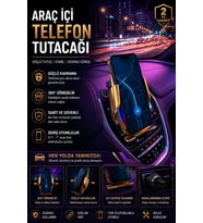 Otomatik Sensörlü Kablosuz Şarjlı Araç Telefon Tutucu 360° Döner