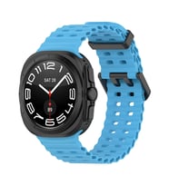 Samsung Galaxy Watch Ultra 47mm Uyumlu Zore KRD-118 Tırtıklı Tasarım Silikon Kordon