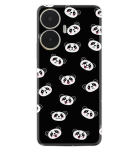 C55 Kılıf Silikon Desen Özel Seri Panda Suratları 1773