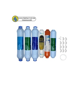 Fluxtek Kapalı Kasa Su arıtma cihazları Sertifikalı 6lı Pera Water mineral+B12 Alkali mebransız