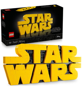 ® Star Wars™ Parçalarla Yapılan Star Wars™ Logosu 75407 - Yetişkinler için Koleksiyonluk ve Dekorati