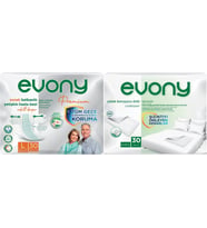 Evony Premium Hasta Bezi Yetişkin Bel Bantlı Tekstil Yüzey Büyük 30 Adet+Yatak Koruyucu Örtü 30 Adet