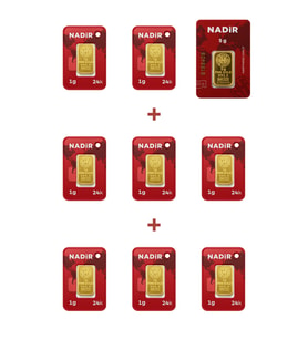 Nadir Gold 24 Ayar 13 Gram Külçe Altın (1 Adet 5 Gram Külçe Altın + 8 Adet 1 Gram Külçe Altın )