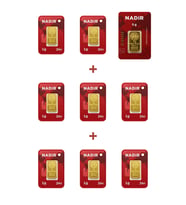 Nadir Gold 24 Ayar 13 Gram Külçe Altın (1 Adet 5 Gram Külçe Altın + 8 Adet 1 Gram Külçe Altın )
