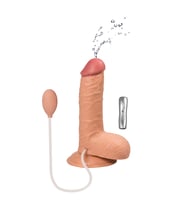 Hızlı Express Su Fışkırtmalı 19 CM Titreşimli Tam Realistik Vantuzlu Vibratör