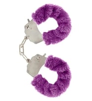 Fastieshop Mor Peluşlu Metal Kelepçe
