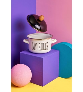 Emaye Tencere 16 cm Motto Series