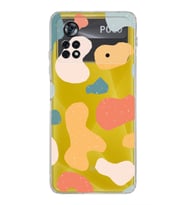 Xiaomi Poco X4 Pro Kamera Korumalı Kapak Grunge Tasarımlı Şeffaf Kılıf