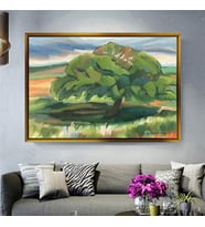 Altın Çerçeveli dekoratif tablo l1399 (Gold)