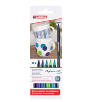 Edding Porselen Kalemi 6lı Set Soğuk Renkler
