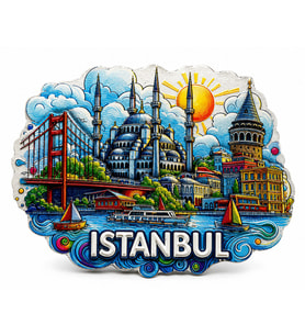 İstanbul Temalı Silikon Buzdolapı Süsü Magnet