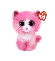 TY Reagan Pembe Kıvırcık Saçlı Kedi 15 Cm Peluş Oyuncak