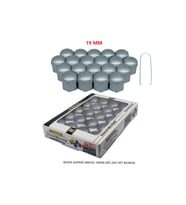 Bijon Kapağı Düz 19 Mm Gri 20 Li Set