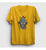 Presmono Unisex Sarı Nature Heilung T-Shirt 408763tt (Sarı)