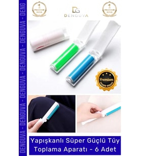 #TüyRulosu Yapışkanlı Yıkanabilir Silindir Kedi Köpek Koltuk Elbise Pratik Tüy Toz Toplama Rulosu -